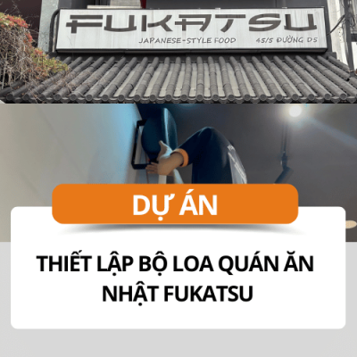 Thiết lập bộ loa cho quán ăn tại Bình Thạnh