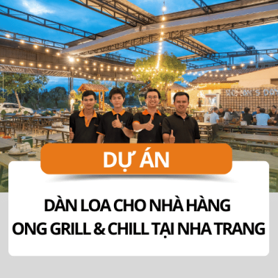 Lắp đặt dàn loa nghe nhạc cho nhà hàng tại Nha Trang