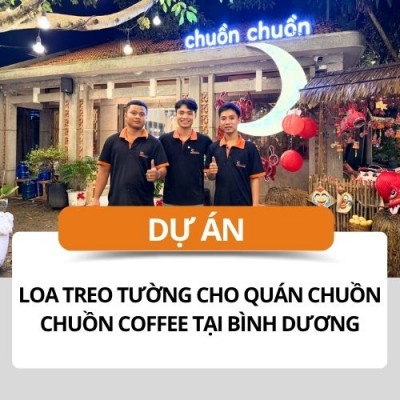 Bố trí hệ thống loa treo tường cho quán Cafe tại Bình Dương
