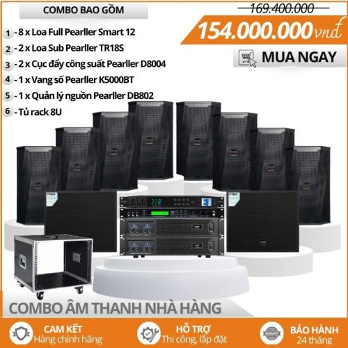 Hệ thống âm thanh nhà hàng chơi DJ, Việt Mix Pearller Smart 12