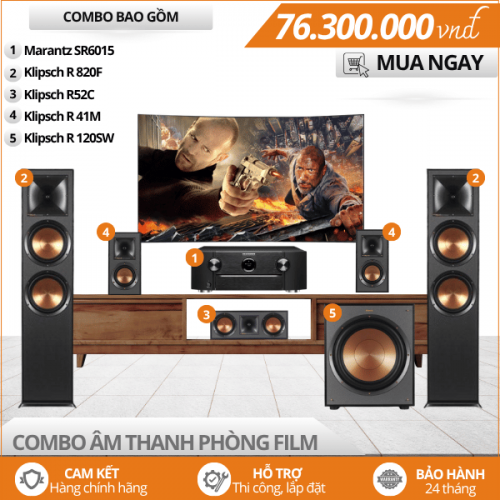 Dàn xem phim nghe nhạc 5.1 Klipsch R820F