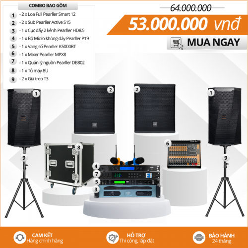 Bộ dàn Acoustic nhỏ gọn Pearller Smart 12