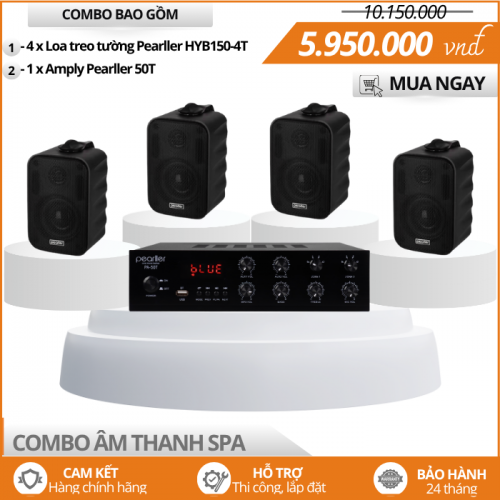 Bộ 4 Loa Toàn Dải HYB150-4T Nghe Nhạc Hay Cho Spa