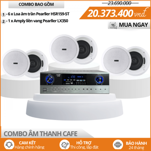 Dàn âm thanh cà phê loa âm trần HSR159-5T