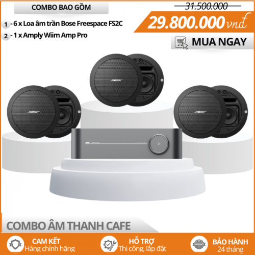 Bộ 6 Loa Âm Trần Bose FS2C Cao Cấp Cho Quán Cafe