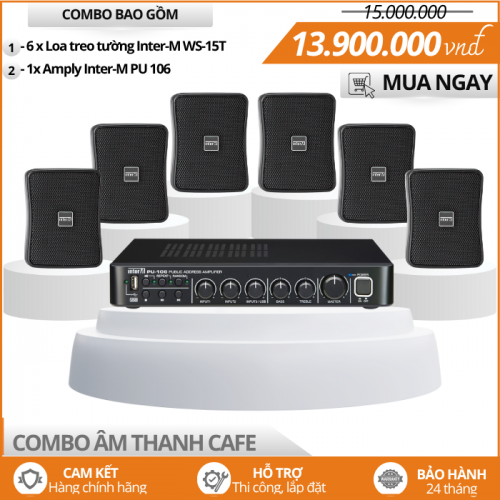Loa Nghe Nhạc Quán Cafe Inter-M WS-15T Chống Nước Tốt