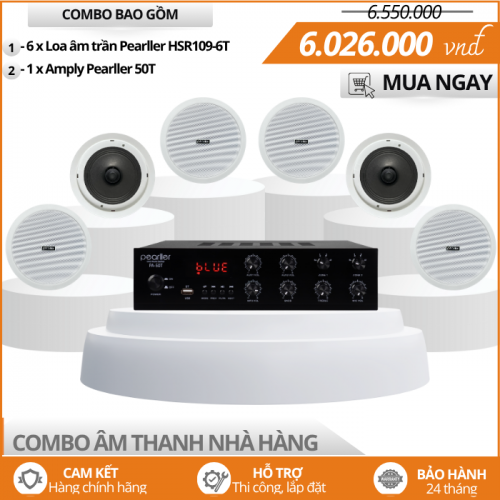 Bộ Loa Phát Nhạc Nền Nhà Hàng Pearller HSR109-5T
