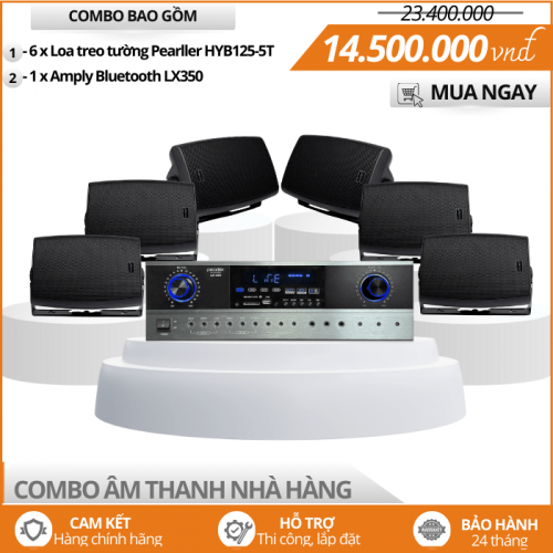 Hệ Thống Âm Thanh Nhà Hàng Pearller HYB125-5T