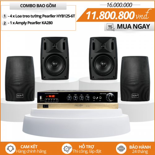 Bộ 4 Loa Nghe Nhạc Nhỏ Gọn HYB125-6T