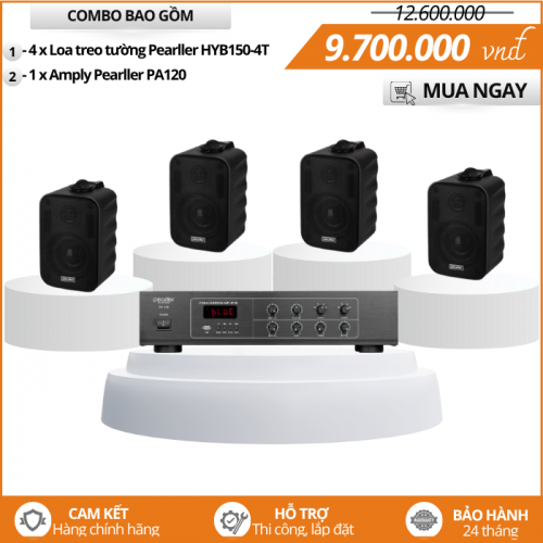 Bộ Loa Mini Treo Tường - Pearller HYB150-4T