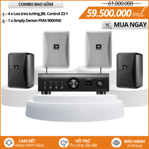 Bộ Loa treo tường JBL Control 28-1 Amply Denon PMA 900HNE