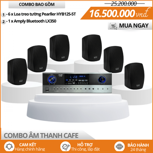 Dàn Âm Thanh Chuyên Nghiệp Cho Quán Cafe Pearller HYB158-5T