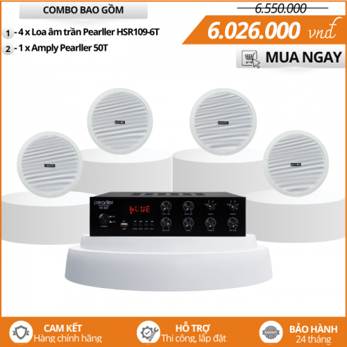 Hệ thống loa âm trần Pearller HSR109-6T
