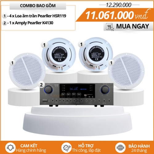 Bộ loa âm trần nhỏ gọn Pearller HSR119