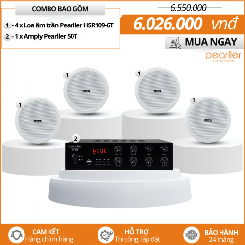Hệ thống loa âm trần Pearller HSR109-6T