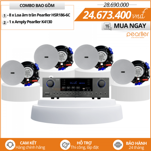 Lắp đặt bộ loa âm trần Pearller HSR186-6C