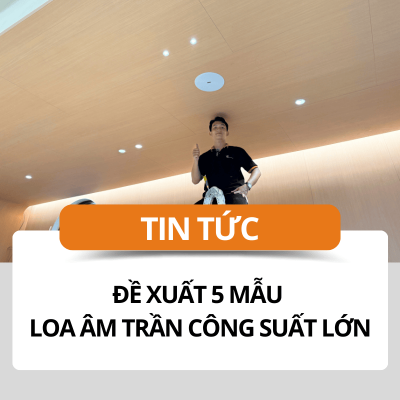Đề xuất 5 mẫu loa âm trần công suất lớn cho dải Bass trầm sâu