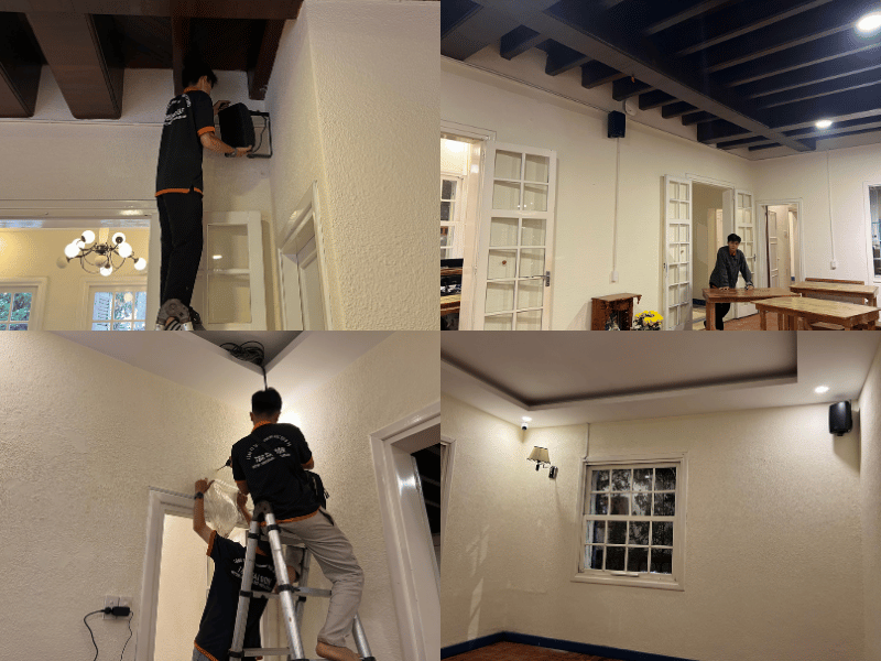 6lap dat bo loa nghe nhac cho nha hang san vuon tai da lat