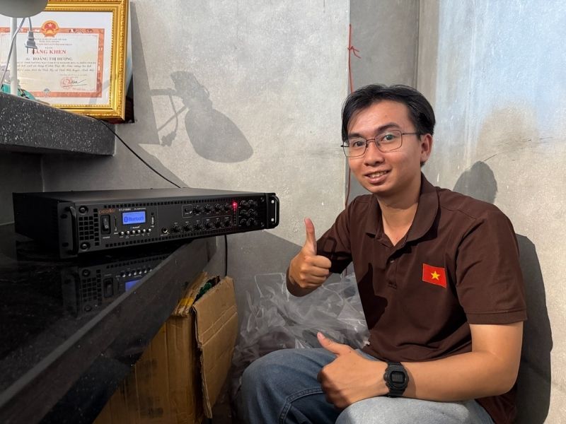 lap dat dan loa treo tuong cho lang chai spa tai ninh thuan (7)