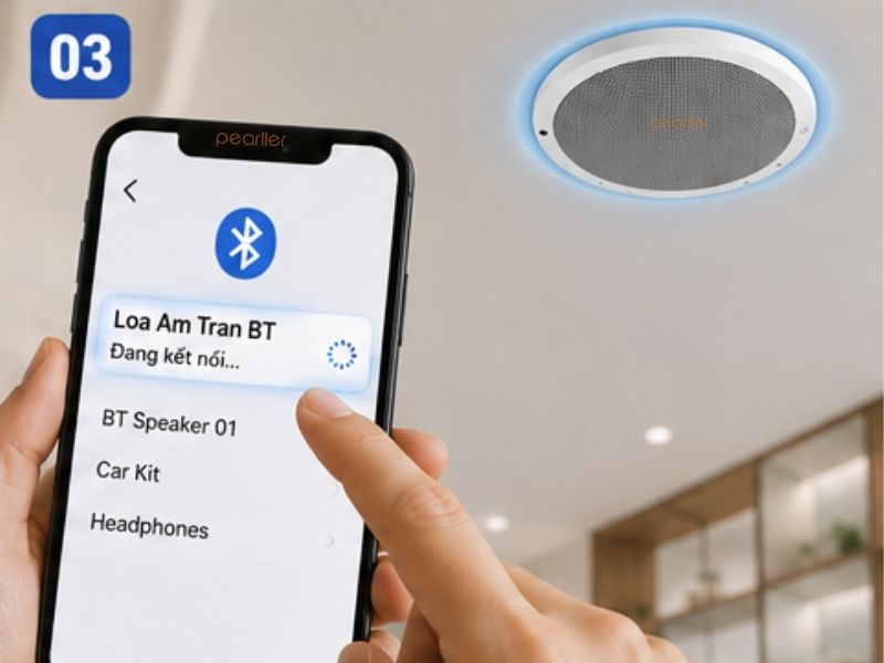 cac thao tac ket noi loa am tran bluetooth voi tivi va dien thoai