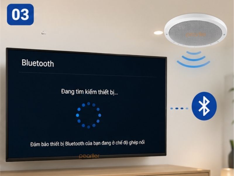 cach ket noi loa am tran bluetooth voi tivi
