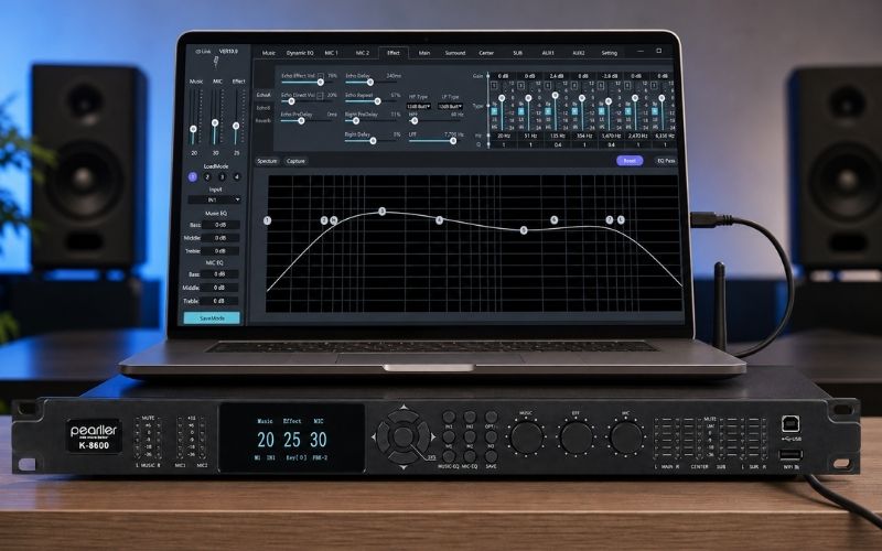 dsp k8600 nghe nhac