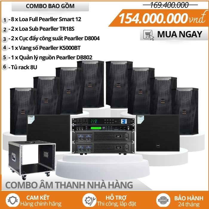 Hệ thống âm thanh nhà hàng chơi DJ, Việt Mix Pearller Smart 12