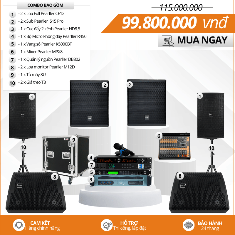 Dàn âm thanh Acoustic cao cấp Pearller CE12