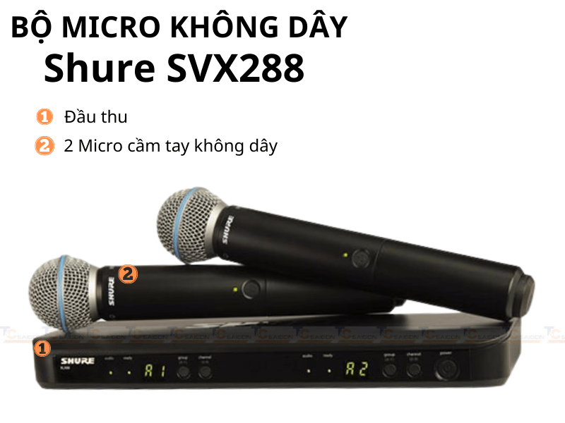 bo micro khong day shure svx288