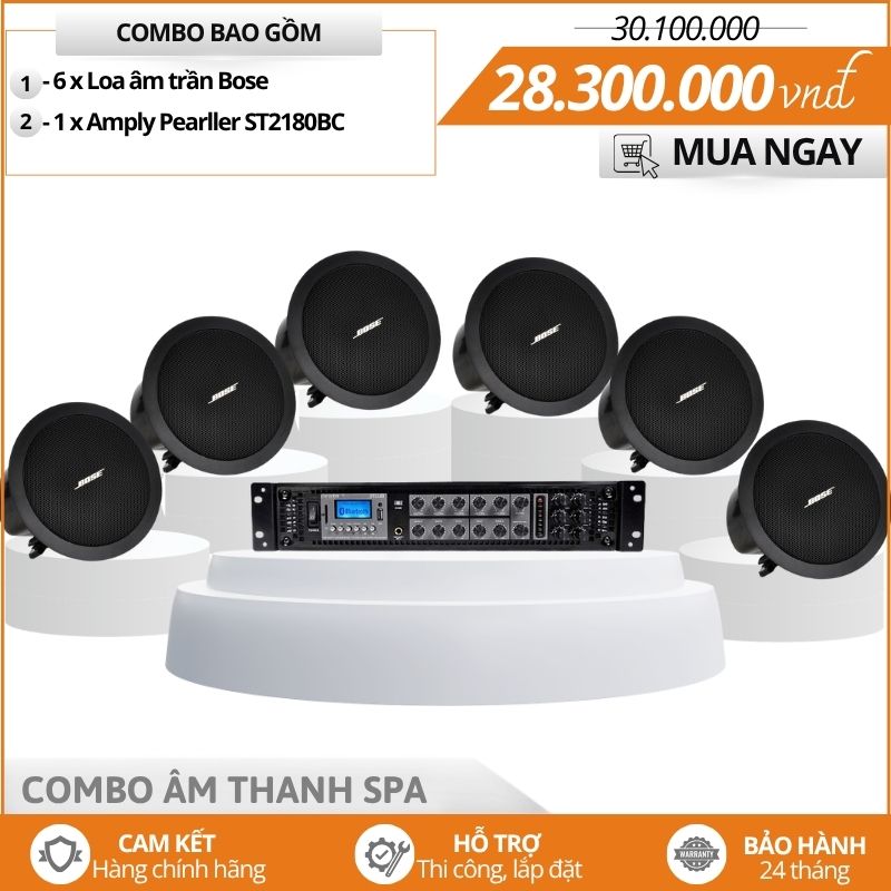 Bộ 6 Loa Âm Trần Bose Freespace FS2C Cho Spa