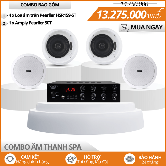 Dàn Âm Thanh Nghe Nhạc Pearller Cho Spa HSR159-5T