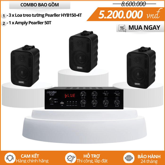 Mẫu Loa Nghe Nhạc Nhẹ HYB150-4T Nhà Hàng Cafe