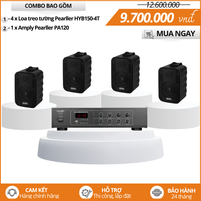 Bộ Loa HYB150-4T Lắp Đặt Không Gian Thương Mại