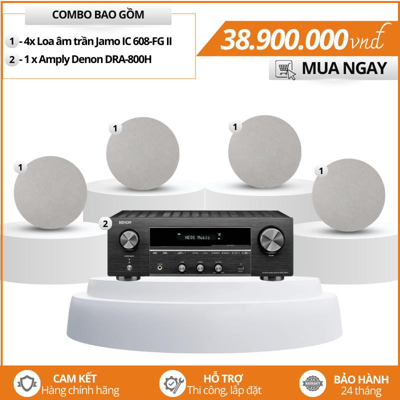Loa âm trần nghe nhạc gia đình 80W Jamo IC 608-FG II
