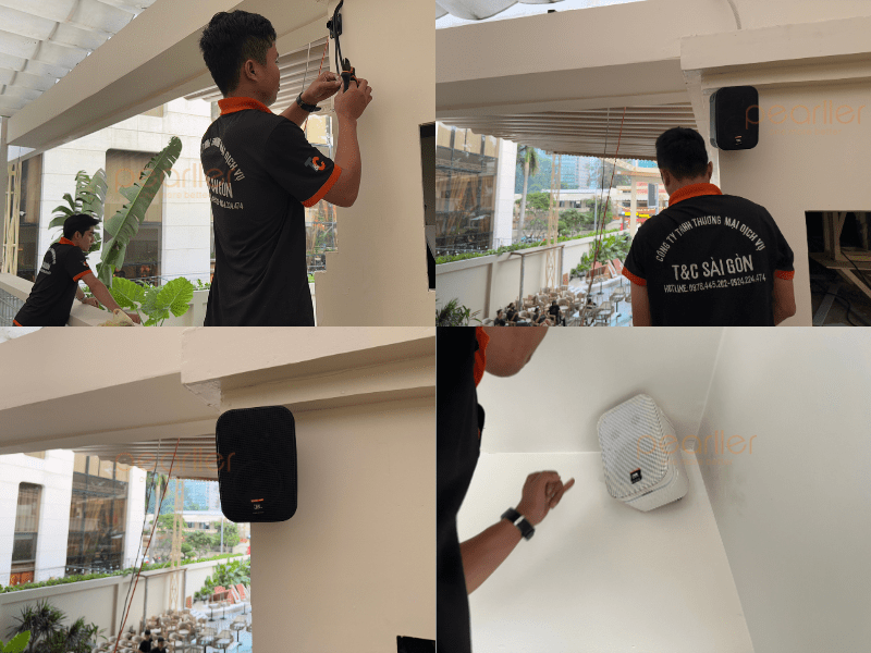 dan 4 loa treo tuong cho nha hang quan cafe jbl control 1 pro 5