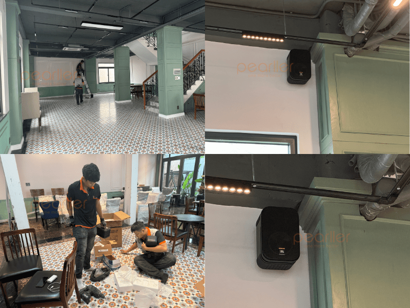 dan 4 loa treo tuong cho nha hang quan cafe jbl control 1 pro 6
