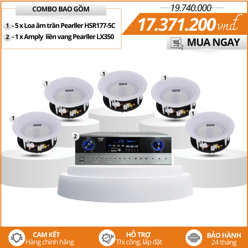 dan loa am tran nghe nhac hay pearller hsr177 5c
