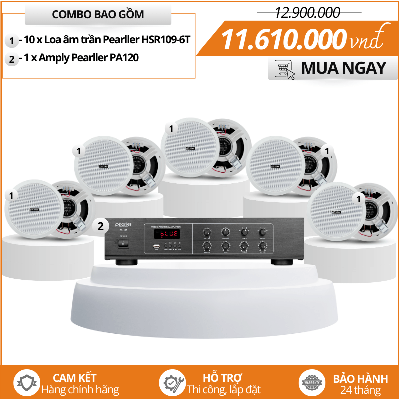 Hệ thống loa nghe nhạc hay Pearller HSR109-6T