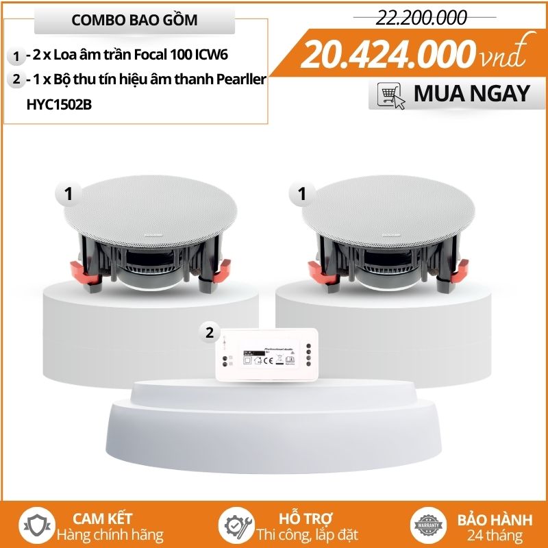 Bộ loa Focal 100 ICW6 cao cấp nghe nhạc hay