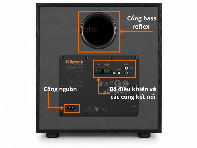 loa karaoke gia dinh Klipsch R 100SW 1