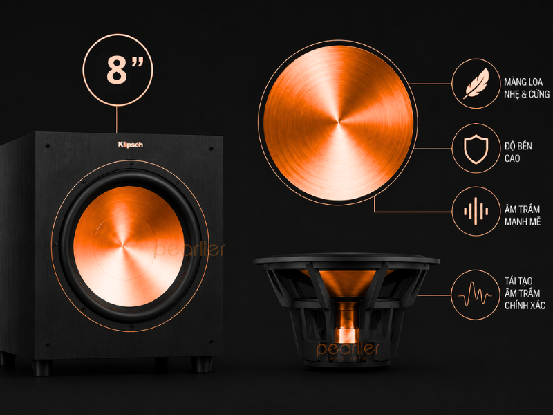 loa sub bass 20 klipsch r 8sw 2