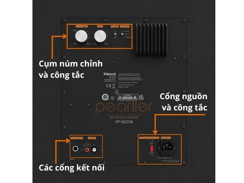 loa sub karaoke gia dinh klipsch RP 1600SW