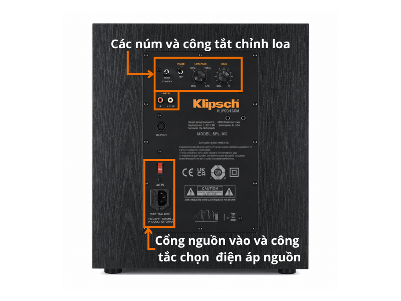 loa sub bass 25 klipsch spl 100 2