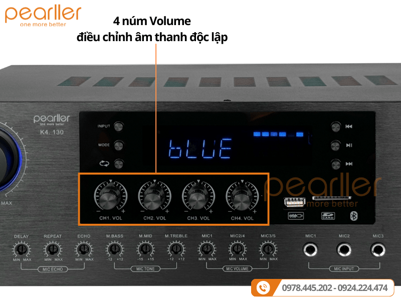 amply 4 kenh pearller k4130