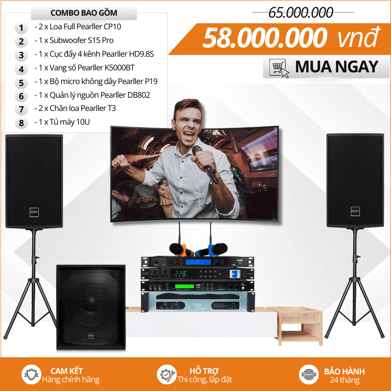 he thong karaoke phong hat gia dinh pearller cp10