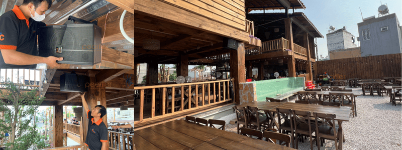 am thanh nha hang san vuon