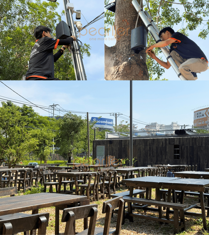 loa quan cafe san vuon