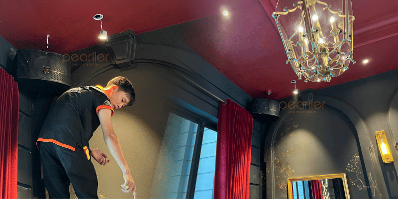 2loa karaoke treo tuong