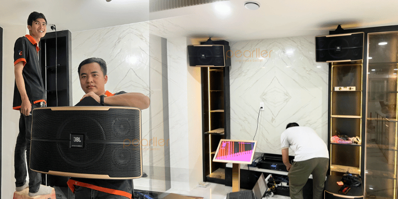 3loa karaoke treo tuong