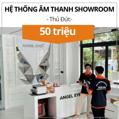 Lắp đặt âm thanh Showroom mắt kính tại Vạn Phúc City